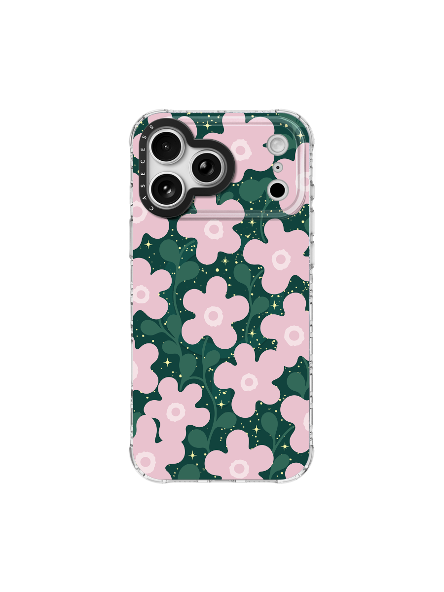 Starlit Petals Iridescent Mirror Case – MagSafe Compatible
