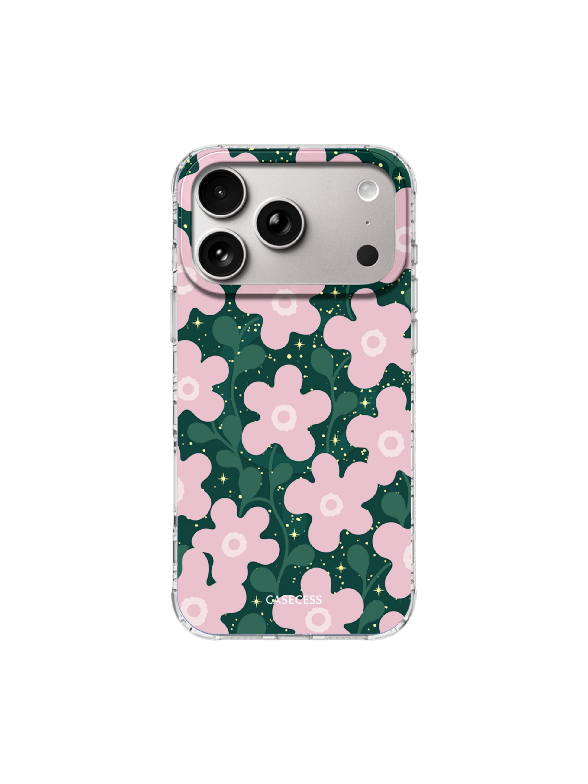 Starlit Petals Iridescent Mirror Case – MagSafe Compatible