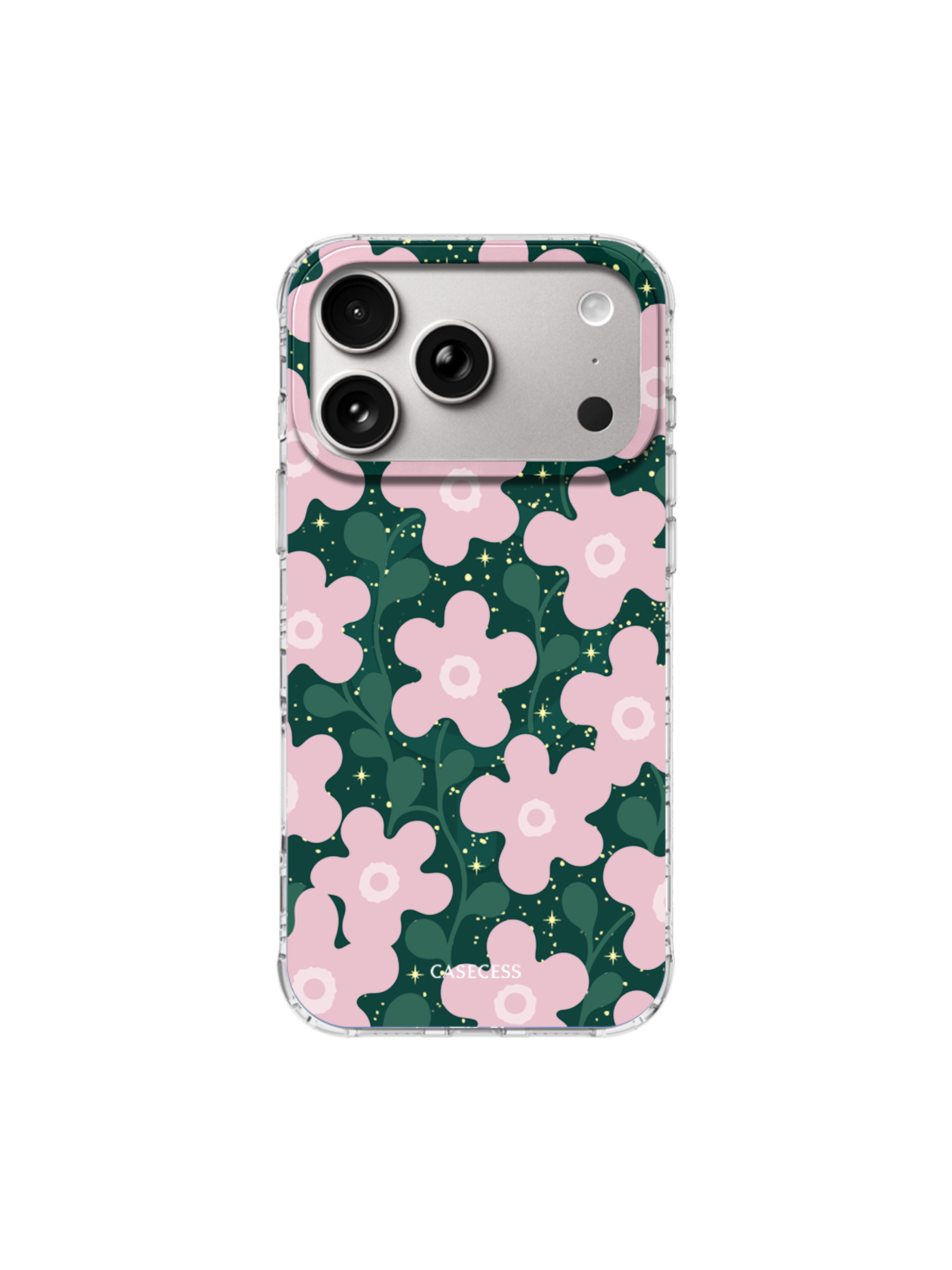 Starlit Petals Iridescent Mirror Case – MagSafe Compatible