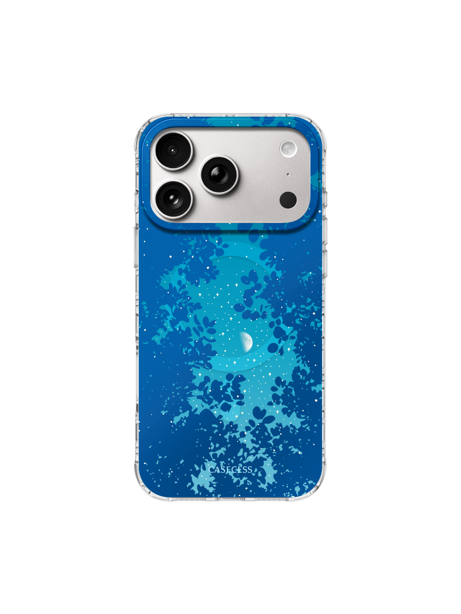 Moonwood Canopy – Midnight Blue Iridescent Mirror Case MagSafe Compatible 