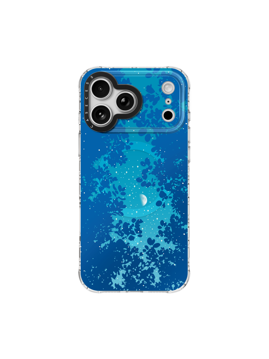 Moonwood Canopy – Midnight Blue Iridescent Mirror Case MagSafe Compatible 