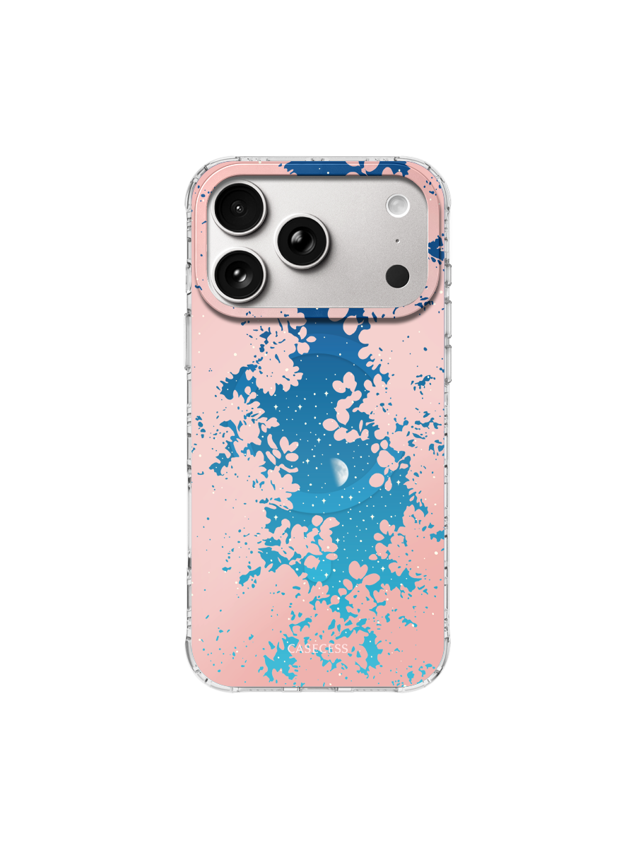 Moonwood Canopy – Blush Pink Iridescent Mirror Case MagSafe Compatible 