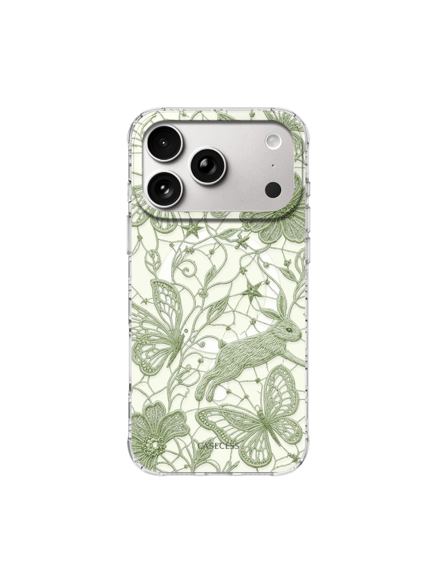Moonhare Garden – Sage Meadow Iridescent Mirror Case