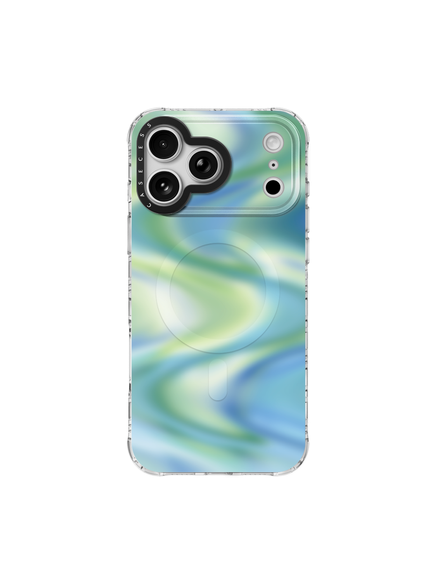 Cloud Drift – Ocean Current Iridescent Mirror Case MagSafe Compatible 