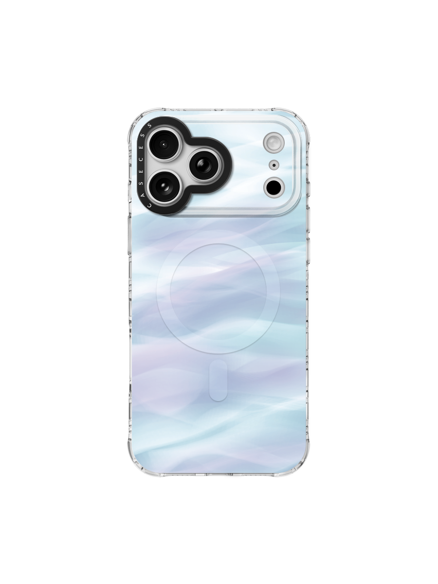 Cloud Drift – Ocean Current Iridescent Mirror Case MagSafe Compatible 