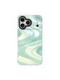 Verdant Whisper – Soft Meadow Iridescent Mirror Case MagSafe Compatible 