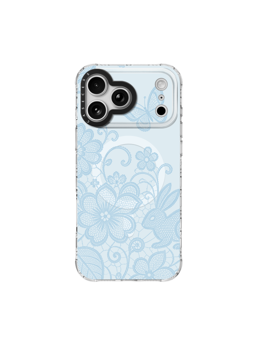 Enchanted Hare – Blue Mist Iridescent Mirror Case MagSafe Compatible 