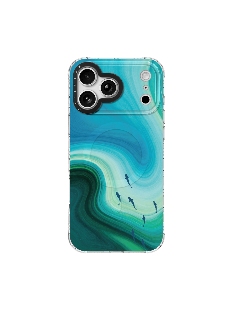 Abyssal Bloom Iridescent Mirror Case MagSafe Compatible 