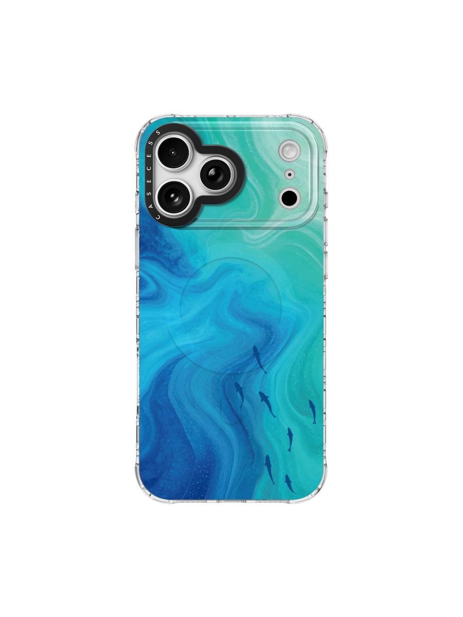 Oceanic Reverie Iridescent Mirror Case MagSafe Compatible 