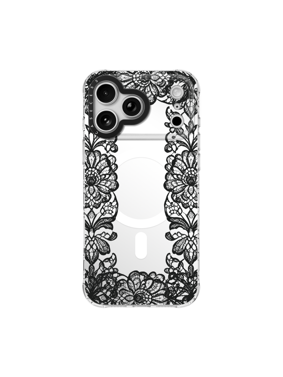 Victorian Keepsake – Noir Iridescent Mirror Case MagSafe Compatible 