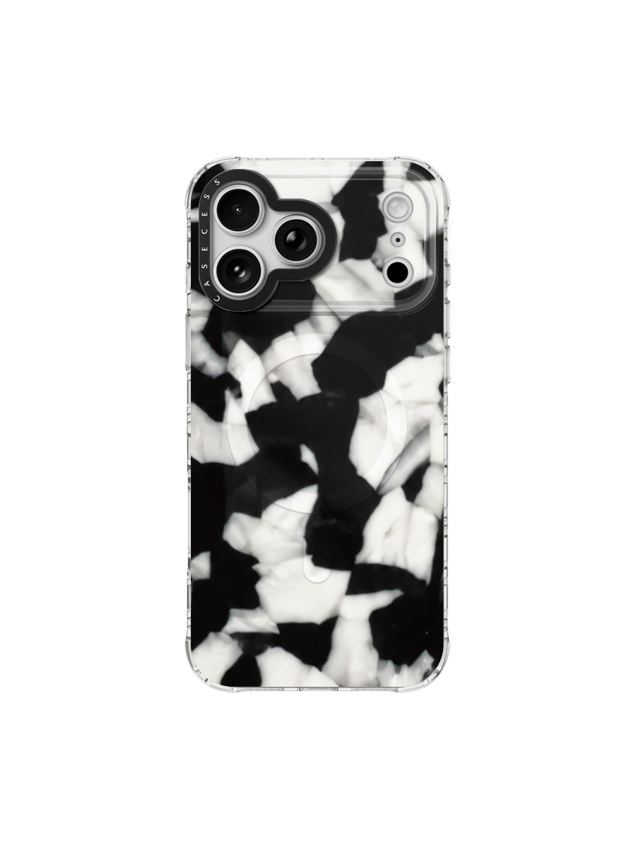 Monochrome Reef Pearl Shell iPhone case