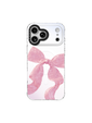 Ribbon Veil – Blush Pink Iridescent Case MagSafe Compatible 