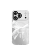 Ethereal Bow – Pure White Iridescent Mirror Case MagSafe Compatible 
