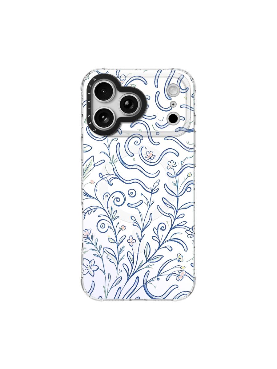Whispering Vines Iridescent Mirror Case MagSafe Compatible 