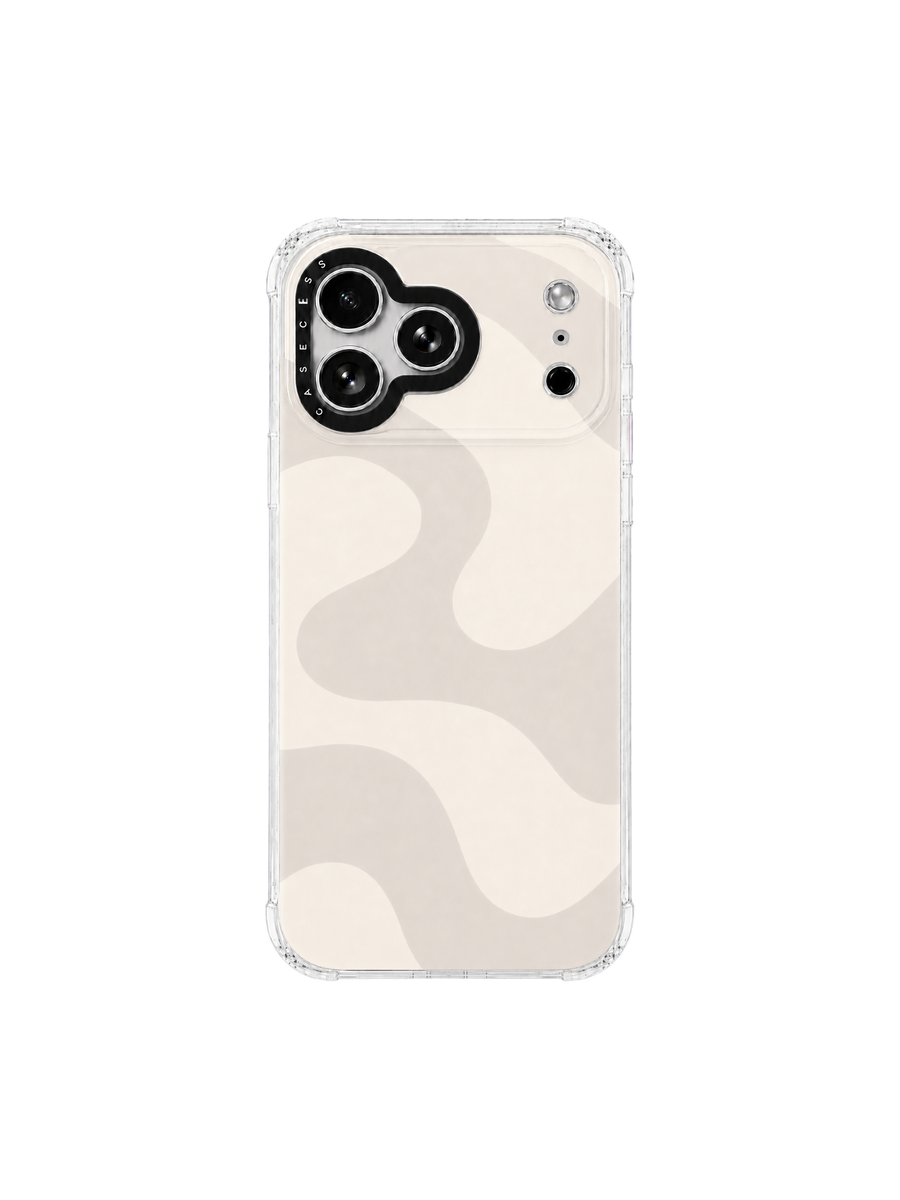 Gentle Sway – Ivory Taupe Iridescent Mirror Case MagSafe Compatible 
