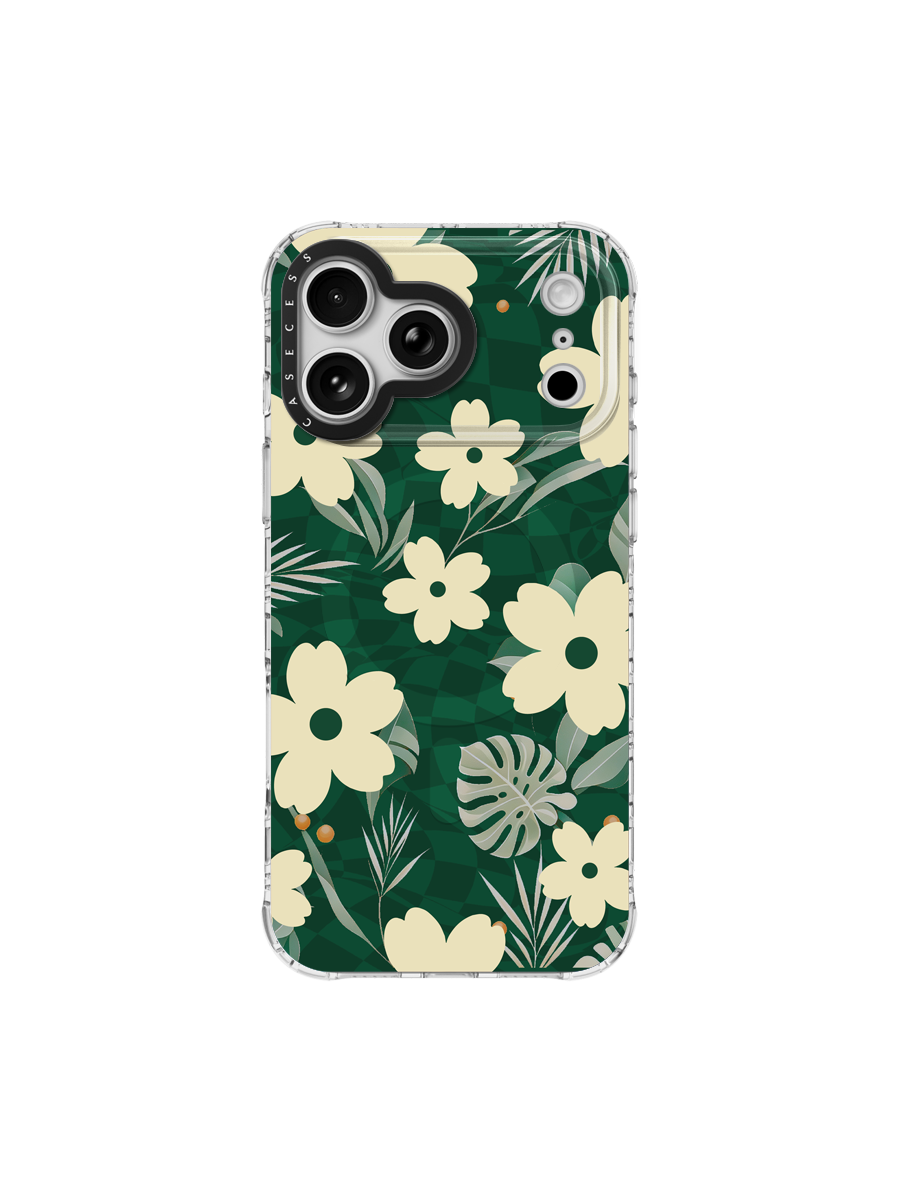 Garden Rhythm – Deep Green Iridescent Case MagSafe Compatible 