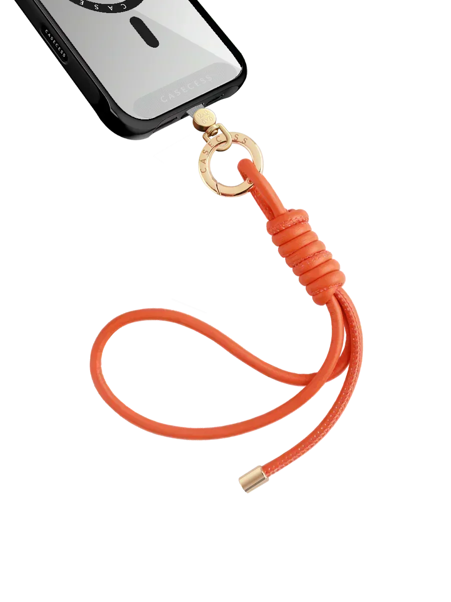 WanderLoop Single-Twist Charm – Cosmic Orange