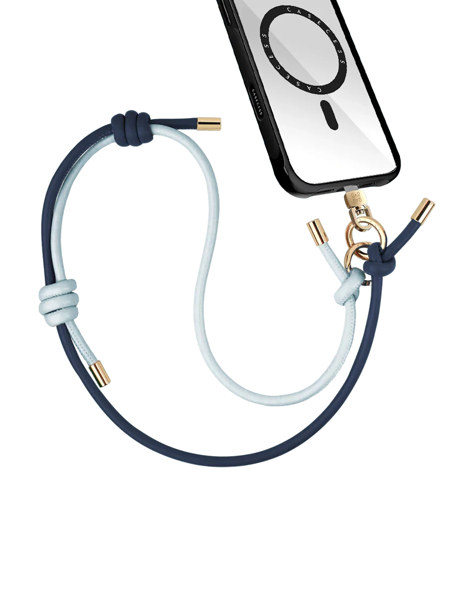 NomadStrap Cross body Strap – Navy & Sky Blue