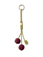 LeatherLoop Cherry Knot Charm – Burgundy&Olive
