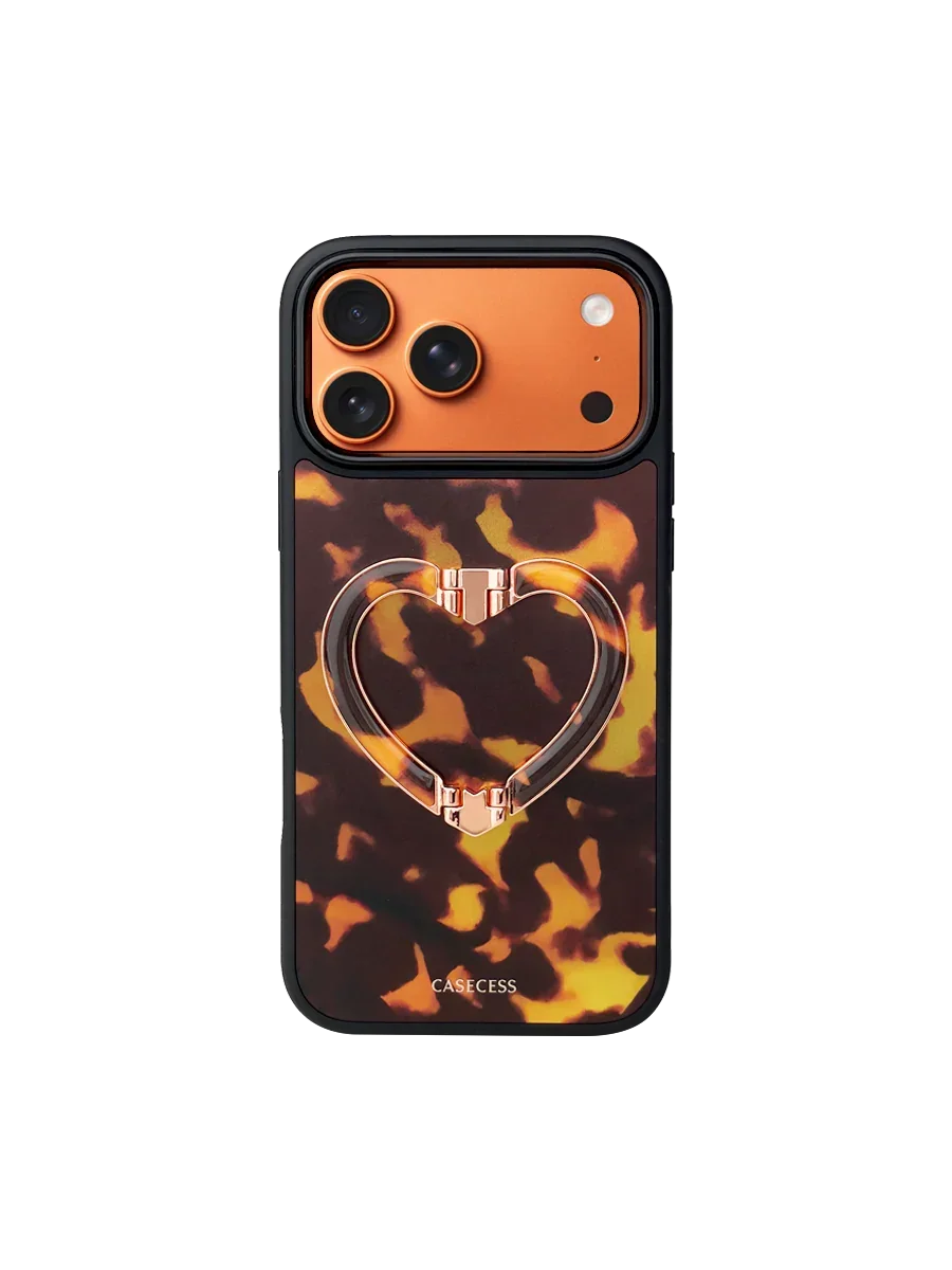 Ember Bloom Tortoiseshell iPhone Case – MagSafe Compatible