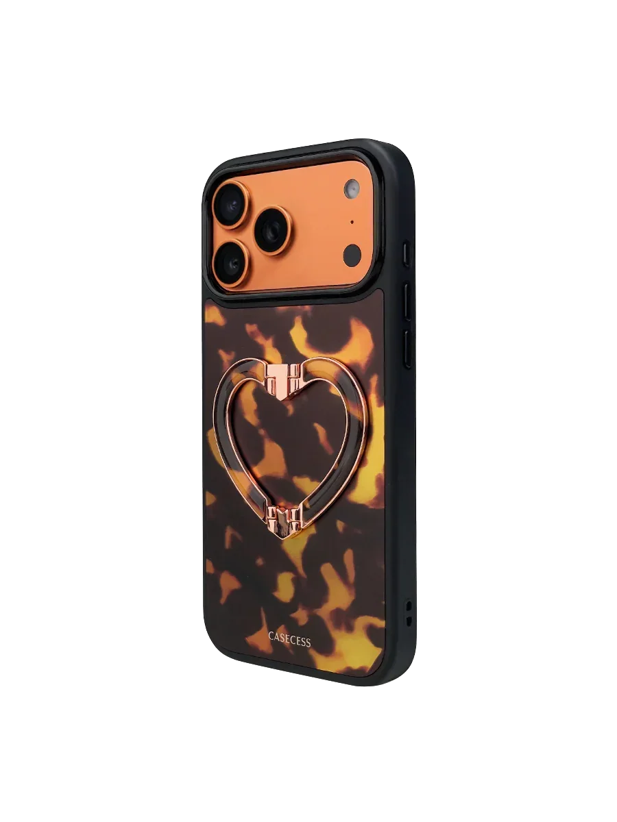 Ember Bloom Tortoiseshell iPhone Case – MagSafe Compatible