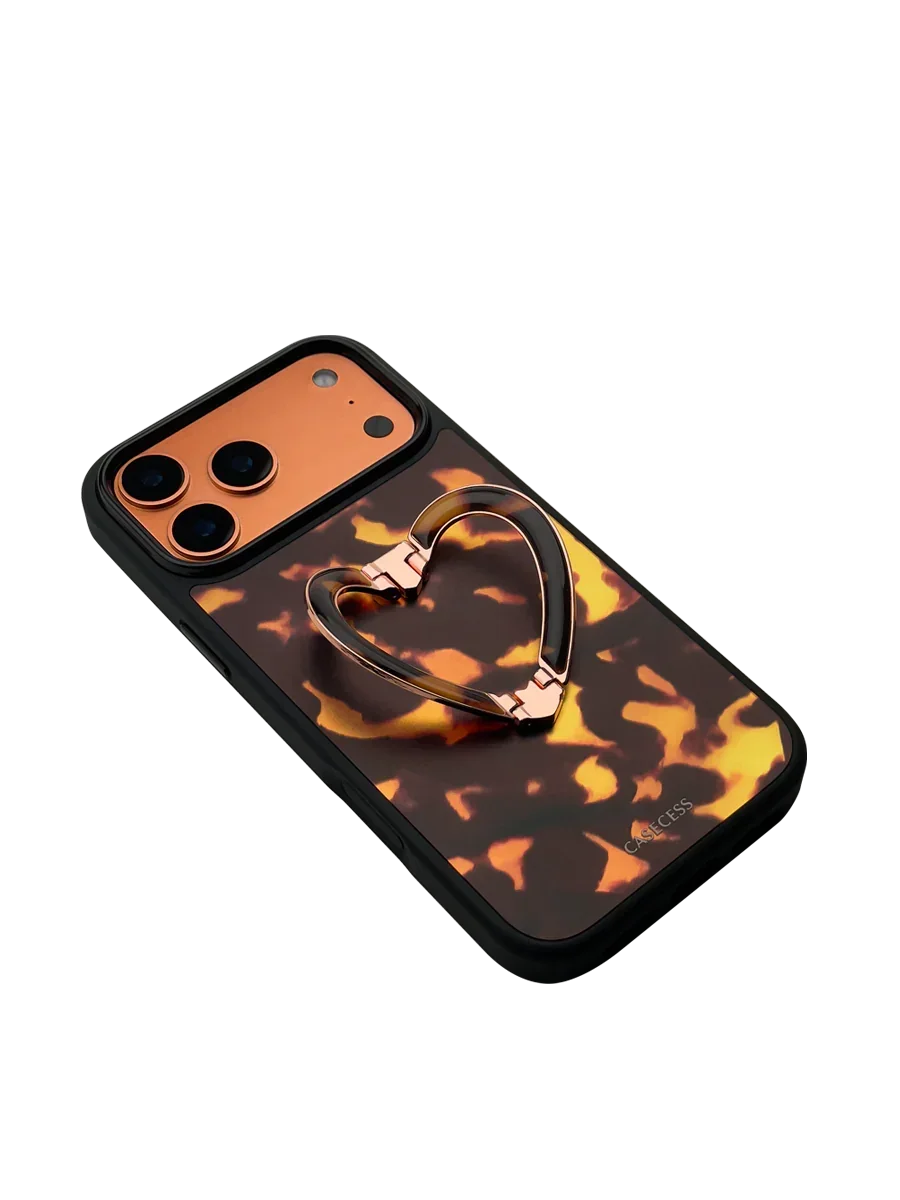 Ember Bloom Tortoiseshell iPhone Case – MagSafe Compatible