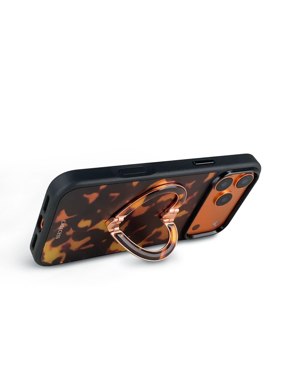 Ember Bloom Tortoiseshell iPhone Case – MagSafe Compatible
