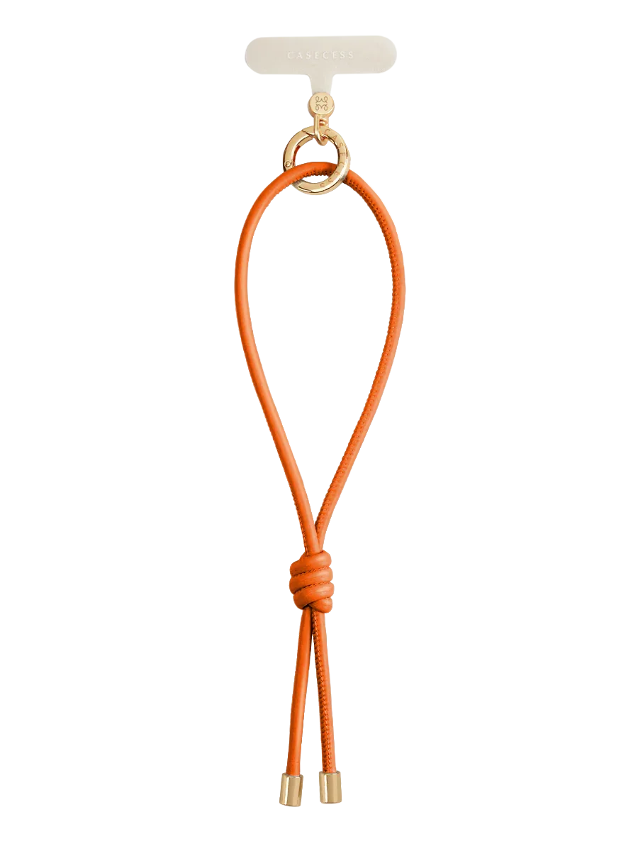 WanderLoop Adjustable Wrist Charm – Cosmic Orange