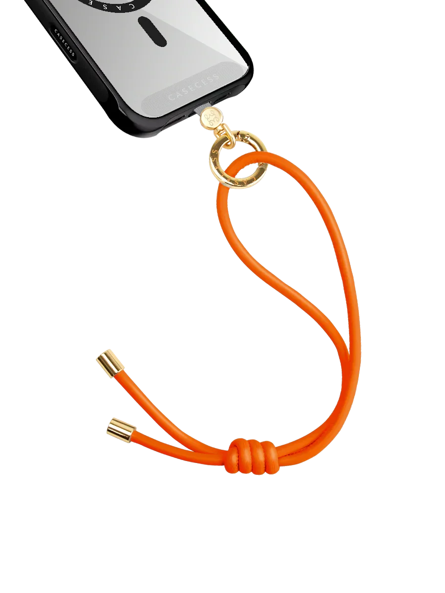 WanderLoop Adjustable Wrist Charm – Cosmic Orange